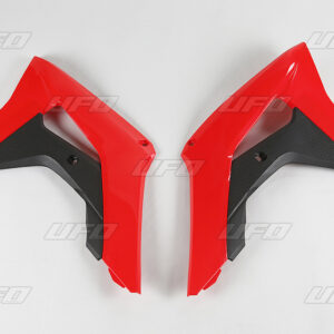 UFO OSŁONY CHŁODNICY HONDA CRF 250R '18-21, CRF 450R '17-'20 KOLOR OEM (CZERWONY/CZARNY)