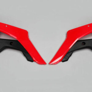 UFO OSŁONY CHŁODNICY HONDA CRF 250R '18, CRF 450RX '17-'18 KOLOR OEM (CZERWONY/CZARNY)