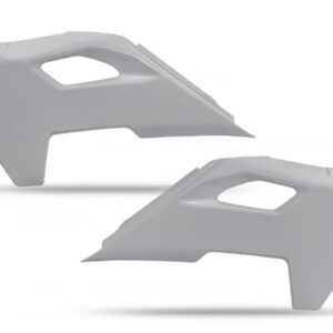 UFO OSŁONY CHŁODNICY HUSQVARNA TC 125 / 250 '23-'24, TE 150 / 250 / 300 '24, FC / TX / FX / FE 300 / 350 / 450 / 501 '24, KOLOR SZARY