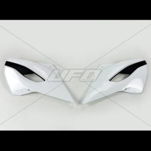 UFO OSŁONY CHŁODNICY HUSQVARNA TE/FE/TC/FC 125/250/300/350/450/501 '14-'15, TE/FE '15 KOLOR BIAŁY/CZARNY