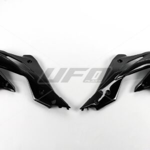 UFO OSŁONY CHŁODNICY KAWASAKI KXF 250 '13-'16 KOLOR CZARNY
