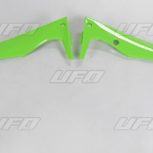 UFO OSŁONY CHŁODNICY KAWASAKI KXF 450 '16-'17 KOLOR OEM (ZIELONY/CZARNY)