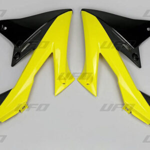 UFO OSŁONY CHŁODNICY SUZUKI RMZ 250 '19-'23, RMZ 450 '18-'23 KOLOR OEM (ŻÓŁTY/CZARNY)