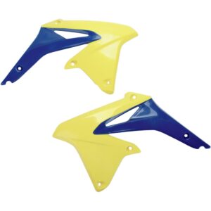UFO OSŁONY CHŁODNICY SUZUKI RMZ 450 '08 KOLOR ŻÓŁTY/NIEBIESKI - WYPRZEDAŻ