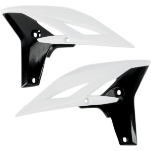 UFO OSŁONY CHŁODNICY YAMAHA YZF 250 '10-'12 KOLOR BIAŁY/CZARNY - WYPRZEDAŻ