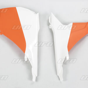 UFO OSŁONY FILTRA POWIETRZA KTM SX '13-'16, SXF '13-'15 KOLOR OEM '15 (POMARAŃCZOWY/BIAŁY)