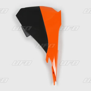 UFO OSŁONY FILTRA POWIETRZA KTM SX 85 '13-17 (1 SZT. LEWY) KOLOR OEM (CZARNY/POMARAŃCZOWY)