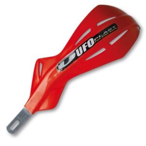 UFO OSŁONY RĄK (HANDBARY) ALU KOLOR CZERWONY (Z MOCOWANIAMI 22MM) - WYPRZEDAŻ