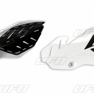 UFO OSŁONY RĄK (HANDBARY) FLAME KTM SX 125 '14-'15, EXC 125 '14-'16, KOLOR BIAŁY/CZARNY (Z MOCOWANIAMI) - ZASTĄPIONY PRZEZ PM01652041 + PM01678