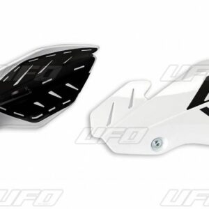 UFO OSŁONY RĄK (HANDBARY) FLAME SUZUKI RMZ 250/450 '12-'17 KOLOR BIAŁY/CZARNY (Z MOCOWANIAMI) - ZASTĄPIONY PRZEZ PM01652041 + PM01678