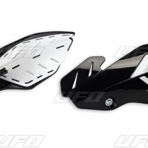 UFO OSŁONY RĄK (HANDBARY) FLAME SUZUKI RMZ 250/450 '12-'17 KOLOR CZARNY/BIAŁY (Z MOCOWANIAMI) - ZASTĄPIONY PRZEZ PM01652001 + PM01678