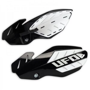 UFO OSŁONY RĄK (HANDBARY) FLAME YAMAHA YZ 125/250 '14-'17 KOLOR CZARNY/BIAŁY (Z MOCOWANIAMI) - ZASTĄPIONY PRZEZ PM01652001 + PM01678