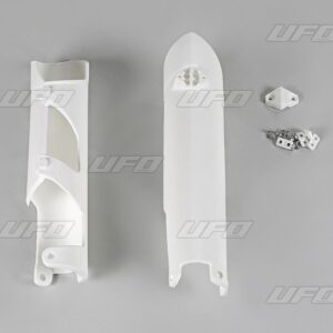 UFO OSŁONY TELESKOPÓW ( AMORTYZATORÓW ) PRZEDNICH KTM SX/SXF '07-'14, EXC '08-'15 KOLOR BIAŁY OEM 7800109410004 - ZASTĘPUJE HU03356041