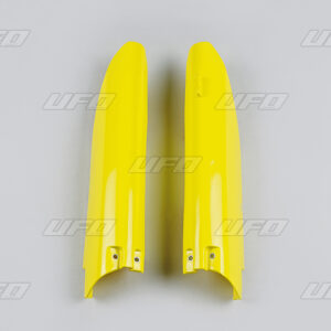 UFO OSŁONY TELESKOPÓW ( AMORTYZATORÓW ) PRZEDNICH SUZUKI RM 125/250 '07-'23, RMZ 250/450 '07-'23, KOLOR ŻÓŁTY