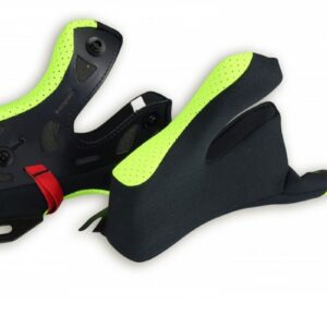 UFO POLICZKI/CHEEK PADS DO KASKU DIAMOND Z SYSTEMEM SZYBKIEGO WYJMOWANIA KOLOR ŻÓŁTY FLUO ROZMIAR M - WYPRZEDAŻ