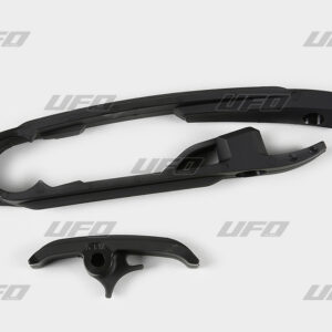 UFO ŚLIZG ŁAŃCUCHA (MAŁY I DUŻY) KTM SX/SXF '16-'21 (Z WYJĄTKIEM SX 250 '16), KOLOR CZARNY