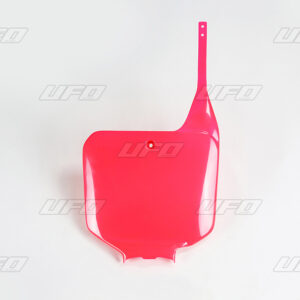 UFO TABLICA NA NUMER STARTOWY HONDA CR 125/250 '95-'99, CR 500 '95-'01 KOLOR CZERWONY (CR RED '92-99)