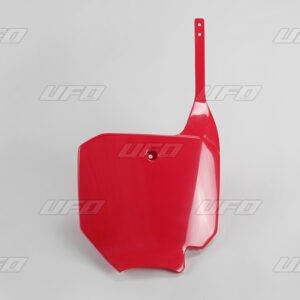 UFO TABLICA NA NUMER STARTOWY HONDA CR 80 '96-'02, CR 85 '03-'09 KOLOR CZERWONY