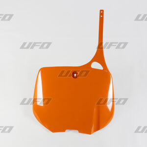 UFO TABLICA NA NUMER STARTOWY KTM 125/200/250/300/360/380/400/500/520/620 '93-98 KOLOR POMARAŃCZOWY '98-17