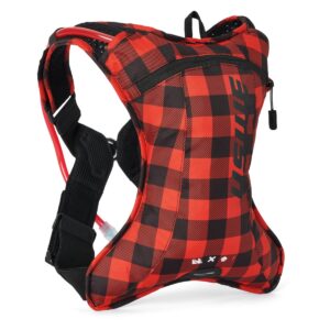USWE CAMEL BAG OUTLANDER XC 2 FLANNEL KOLOR CZARNO-CZERWONY MOTO/ROWER POJEMNOŚĆ 1,5L PŁYN (2L PLECAK)