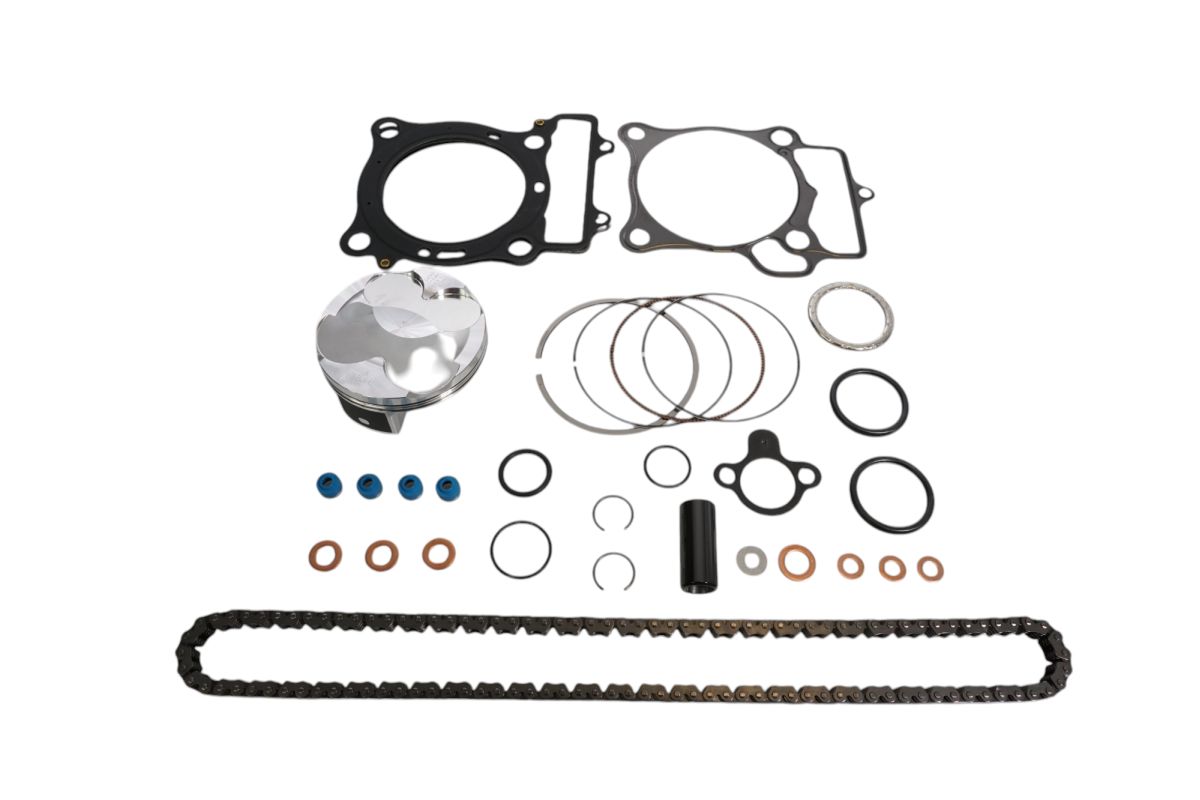 VERTEX ZESTAW NAPRAWCZY GÓRY SILNIKA HONDA CRF 250 R / RX '18-'19 (STD. + 0.01MM = 78.96MM) (13.9:1) (TŁOK, USZCZELKI TOP-END, ŁAŃCUSZEK ROZRZĄDU)