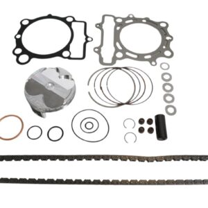 VERTEX ZESTAW NAPRAWCZY GÓRY SILNIKA KAWASAKI KX 250 F (KXF250) '21-'22 (STD. + 0.02MM = 77.97MM) (14.1:1) (TŁOK, USZCZELKI TOP-END, ŁAŃCUSZEK ROZRZĄDU)