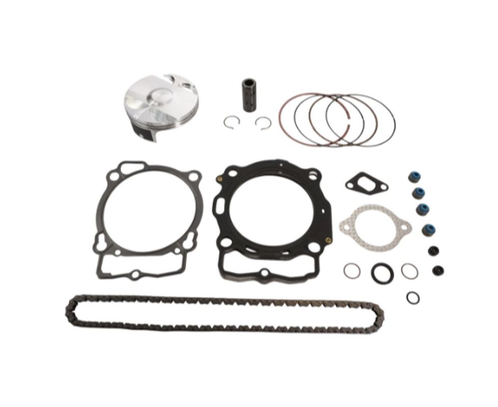 VERTEX ZESTAW NAPRAWCZY GÓRY SILNIKA KTM EXC-F 450 (EXCF450) '20-'23, HUSQVARNA FE 450 '20-'23, GAS GAS EC 450 F 24-'25 (STD. + 0.01MM = 94.96MM) (11.8:1) (TŁOK, USZCZELKI TOP-END, ŁAŃCUSZEK ROZRZĄDU)