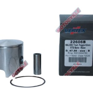 VERTEX TŁOK MALOSSI (PIAGGIO, GILERA) 47,57MM SWORZEŃ 12MM (PIERŚCIENIE 53010004760 X 1 SZT.)