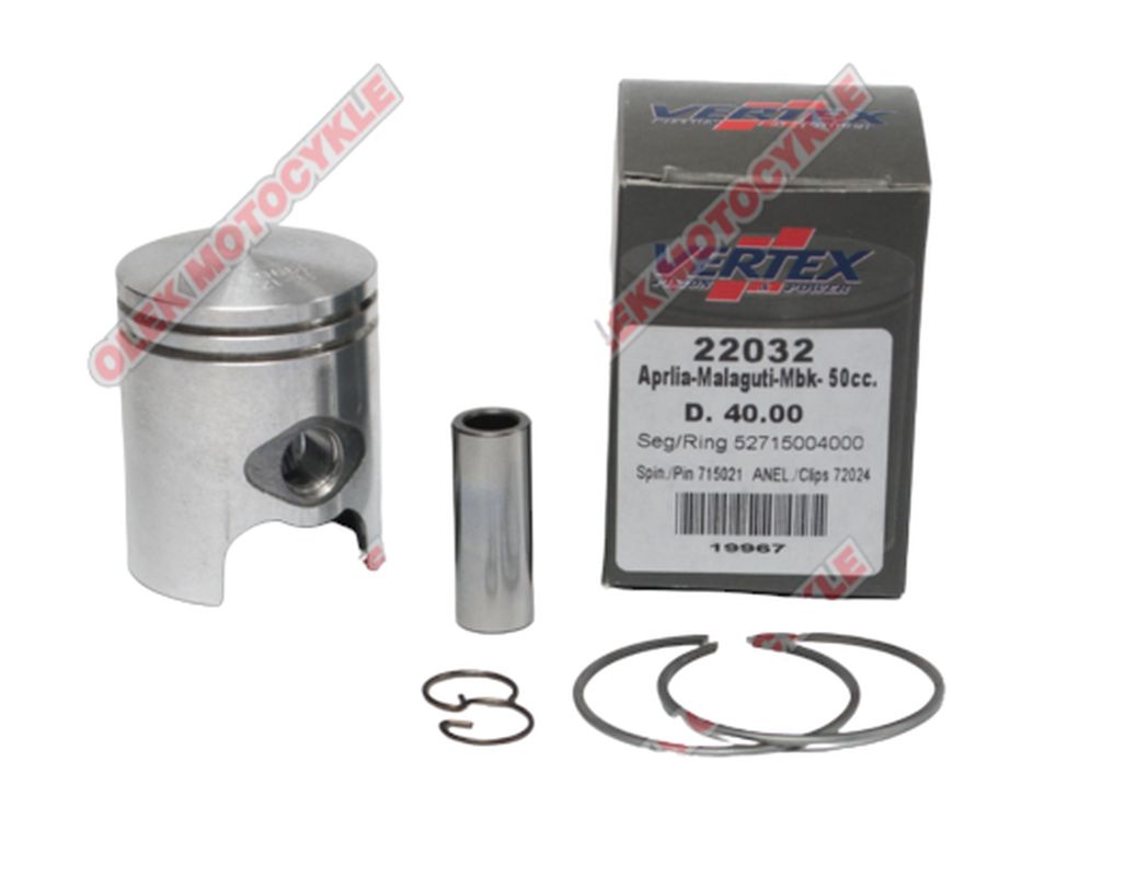 VERTEX TŁOK MINARELLI 50 SKUTERY APRILIA,BETA,MBK 42,00 MM