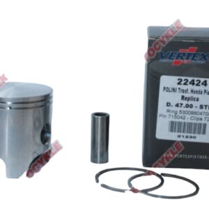 VERTEX TŁOK POLINI, HONDA, PIAGGIO 46,95MM SWORZEŃ 12MM (PIERŚCIENIE 53009804700 X 2 SZT.)
