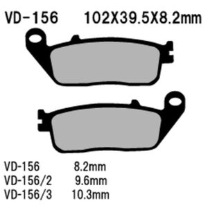 VESRAH KLOCKI HAMULCOWE KH142 / KH196 SPIEK METALICZNY (ZŁOTE) (MADE IN JAPAN)