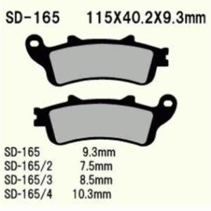 VESRAH KLOCKI HAMULCOWE KH261 / KH281 SPIEK METALICZNY (ZŁOTE) (7,5MM) (MADE IN JAPAN)