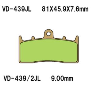 VESRAH KLOCKI HAMULCOWE KH294 SPIEK METALICZNY (ZŁOTE) BMW PRZÓD (MADE IN JAPAN)