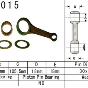 VESRAH KORBOWÓD HONDA TRX 250 TE FOURTRAX RECON '09-'19 (VA1015) (MADE IN JAPAN)