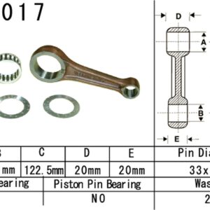 VESRAH KORBOWÓD HONDA TRX 450 FOURTRAX FOREMAN '95-'01 (VA1017) (MADE IN JAPAN)