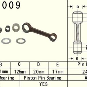 VESRAH KORBOWÓD YAMAHA YZ 250 (YZ250) '99-'20 (VA6009) (MADE IN JAPAN)