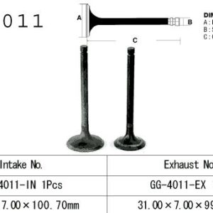 VESRAH ZAWÓR SSĄCY KAWASAKI KLF/KVF 300 '86-'02, BJ 250 '94-'06, KLR 250 '80-'84 (1 NA POJAZD) (OEM: 12004-1006,12004-1123) (1SZT.) (MADE IN JAPAN)