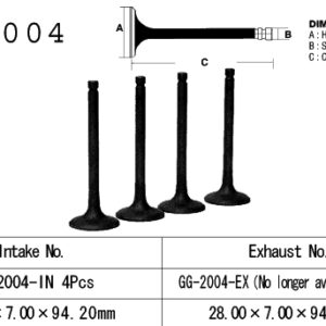 VESRAH ZAWÓR SSĄCY YAMAHA XJ 650 80-84, XJ650 80-84, XJ 750 '82-85' (33,0X7,00X94,20) (OEM: 16G-12111-00,4H7-12111-00) (1SZT.) (MADE IN JAPAN)