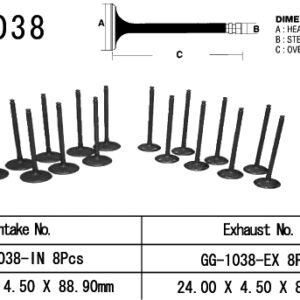 VESRAH ZAWÓR WYDECHOWY HONDA CBR 900RR 01-03 (CBR 929, CBR 954) (OEM: 14721-MCJ-000) (1SZT.) (MADE IN JAPAN)