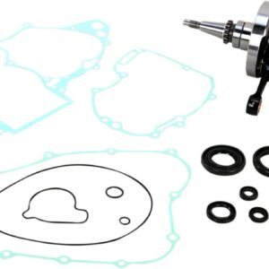 WISECO WAŁ KORBOWY HONDA CRF 250R '04-'09 (Z ŁOŻYSKAMI I USZCZELNIACZAMI NA WAŁ ORAZ KOMPLETEM USZCZELEK NA DÓŁ SILNIKA) (HR4083)