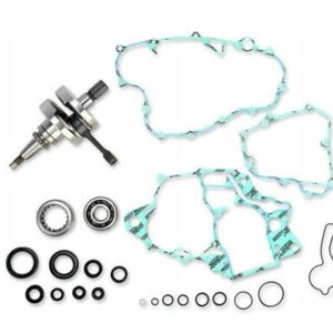 WISECO WAŁ KORBOWY HONDA CRF 250R '10-'15 (Z ŁOŻYSKAMI I USZCZELNIACZAMI NA WAŁ ORAZ KOMPLETEM USZCZELEK NA DÓŁ SILNIKA) (HR4097)