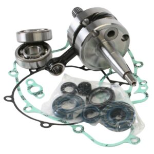 WISECO WAŁ KORBOWY KAWASAKI KX 65 '00-05, SUZUKI RM 65 '03-05 (Z ŁOŻYSKAMI I USZCZELNIACZAMI NA WAŁ ORAZ KOMPLETEM USZCZELEK NA DÓŁ SILNIKA) (HR 4014)