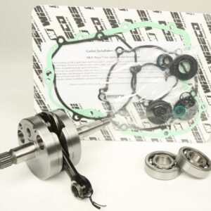 WISECO WAŁ KORBOWY KAWASAKI KX 80/85 '91-'05 (Z ŁOŻYSKAMI I USZCZELNIACZAMI NA WAŁ ORAZ KOMPLETEM USZCZELEK NA DÓŁ SILNIKA) (HR4016)
