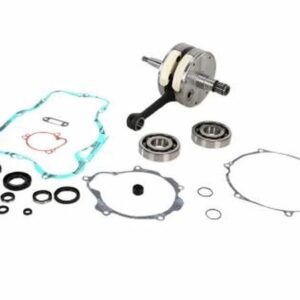 WISECO WAŁ KORBOWY KTM SX 105 06-11 (Z ŁOŻYSKAMI I USZCZELNIACZAMI NA WAŁ ORAZ KOMPLETEM USZCZELEK NA DÓŁ SILNIKA)