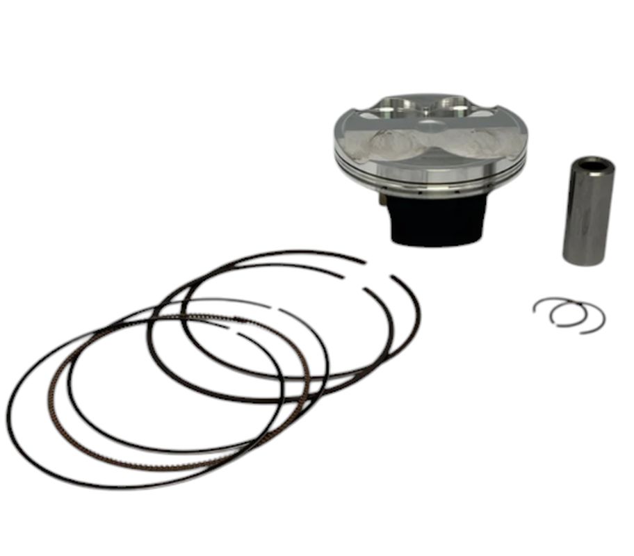 WOSSNER TŁOK (4T) KAWASAKI KXF250 '23-'24 (KXF 250,KX250F) (STD. + 0,02MM = 77,97MM) (14.1:1 CR)