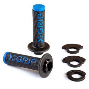 X-GRIP MANETKI (GRIPY) BRAAAAP GRIPS LOCK-ON-GRIP (Z ADAPTERAMI ROLGAZU) BLUE KOLOR NIEBIESKI
