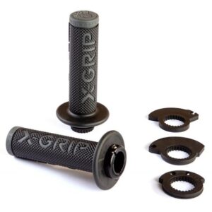 X-GRIP MANETKI (GRIPY) BRAAAAP GRIPS LOCK-ON-GRIP (Z ADAPTERAMI ROLGAZU) GREY KOLOR SZARY