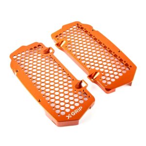 X-GRIP OSŁONY CHŁODNICY (KOMPLET) KTM SXF/XCF/XC '23-, EXCF/XC-W/XCF-W '24-, HUSQVARNA TC/FC/FX/TX '23-, GASGAS ECF/MCF/EXF '24-, KOLOR POMARAŃCZOWY (PATRZ OPIS TOWARU)