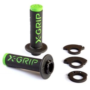 X-GRIP PROMOCJA MANETKI (GRIPY) BRAAAAP GRIPS LOCK-ON-GRIP (Z ADAPTERAMI ROLGAZU) GREEN KOLOR ZIELONY