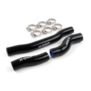 X-GRIP SILIKONOWE WĘŻE/PRZEWODY CHŁODNICY KTM EXC 250/300 TPI '20-'23, HUSQVARNA TE/TEI 250/300 TPI '20-'23 ,GAS-GAS EC 250/300 TPI '20-'23 KOLOR CZARNY